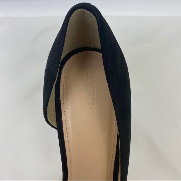 J. Crew Lucie Suede Pumps in Black Suede, New - Picture 6 of 7